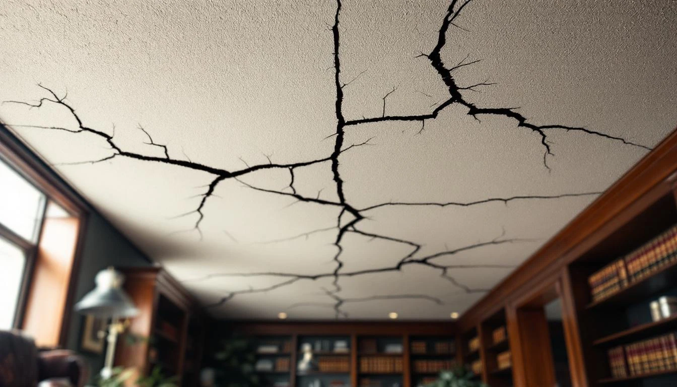 Recours juridique en cas de fissures au plafond dans votre logement